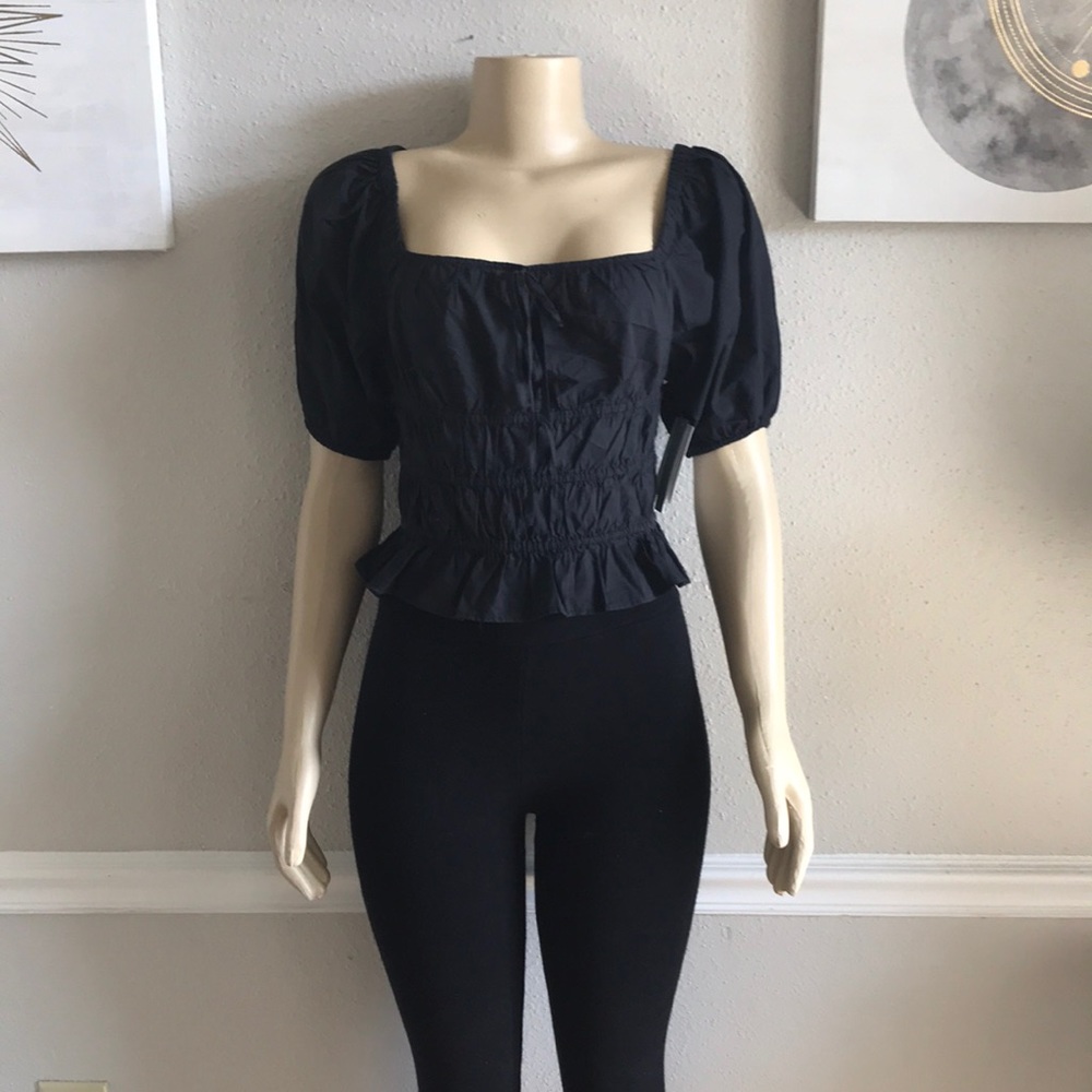 ABOUND Black Crop Top Size S - Picture 1 of 7